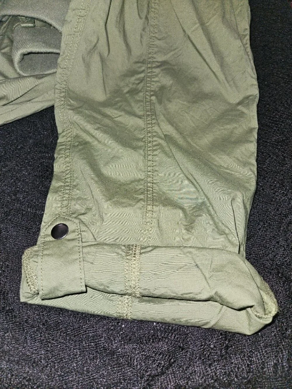 Torrid Olive Pull-On Convertible Poplin Crop Pant (3X)